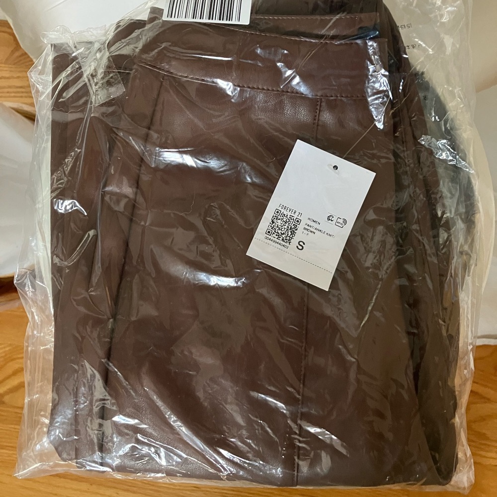 Forever 21 leather pants - run long and big